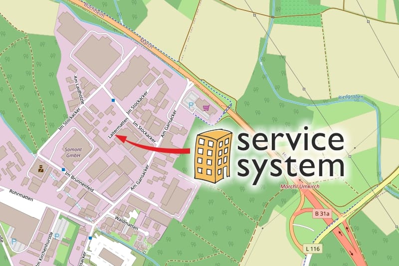 Service System Standort ansehen